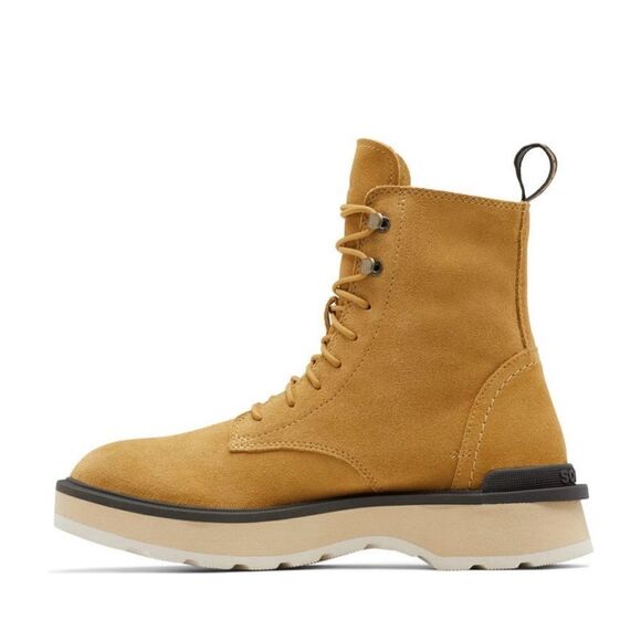 Sorel Hi-Line platform combat boots leather in geo yellow size 8 NWB - Picture 7 of 8